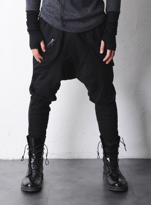 drop crotch sweatpants womens